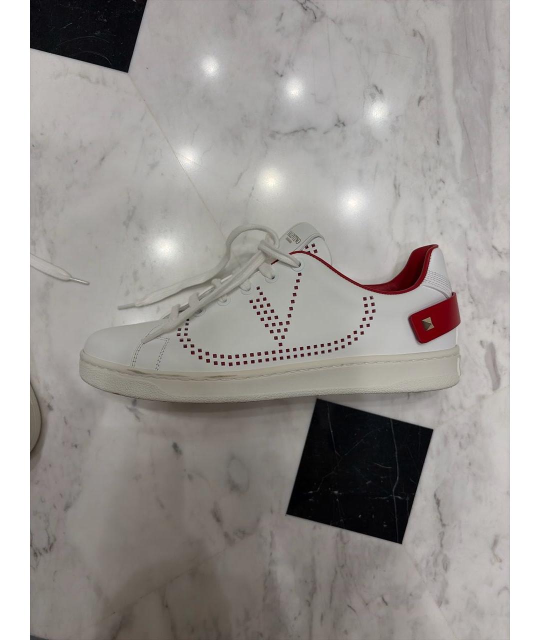 VALENTINO Белые кожаные кеды, фото 5