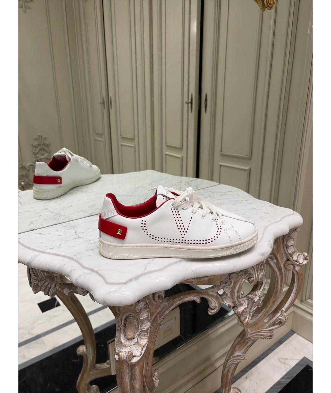 VALENTINO Белые кожаные кеды, фото 7