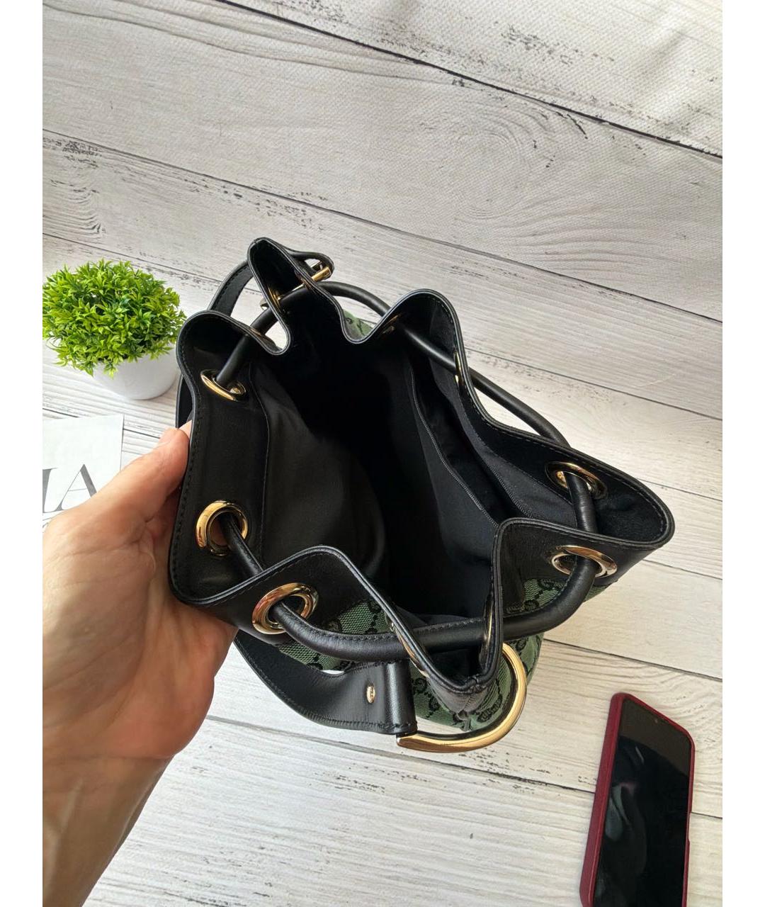 GUCCI Зеленая сумка тоут, фото 4