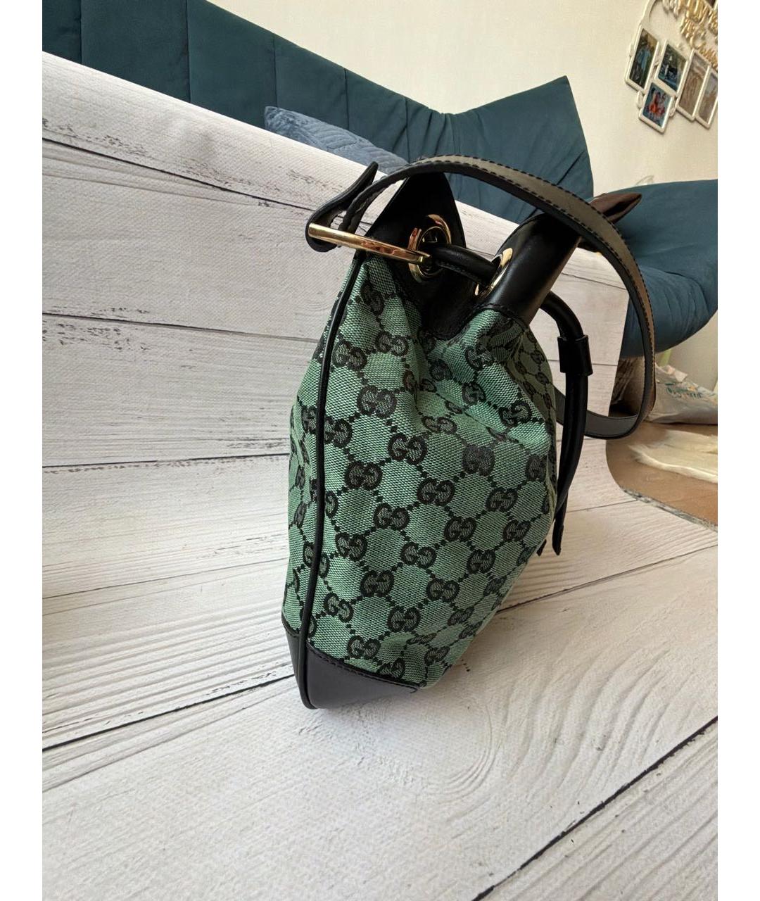 GUCCI Зеленая сумка тоут, фото 2