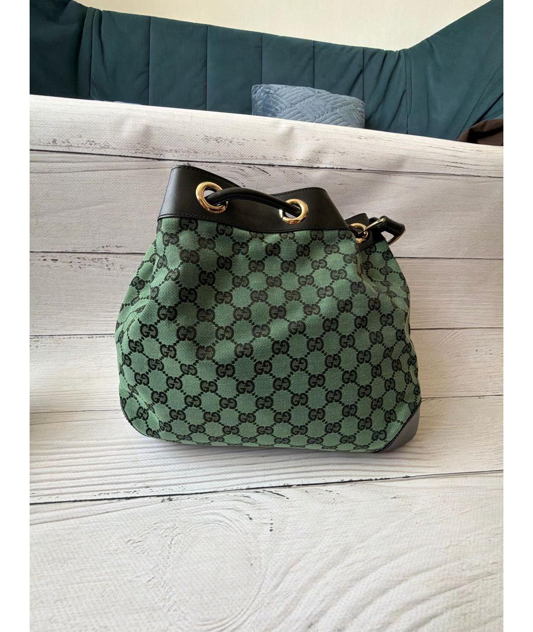 GUCCI Зеленая сумка тоут, фото 3