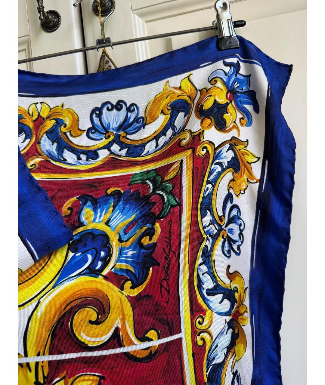 DOLCE&GABBANA Мульти шелковый платок, фото 5