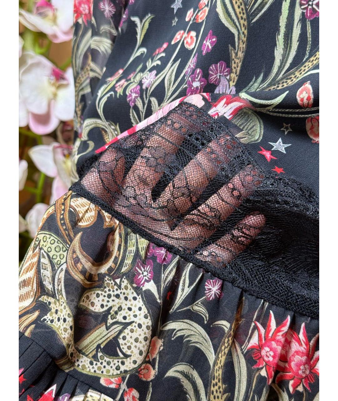 ROBERTO CAVALLI Мульти шелковое коктейльное платье, фото 3