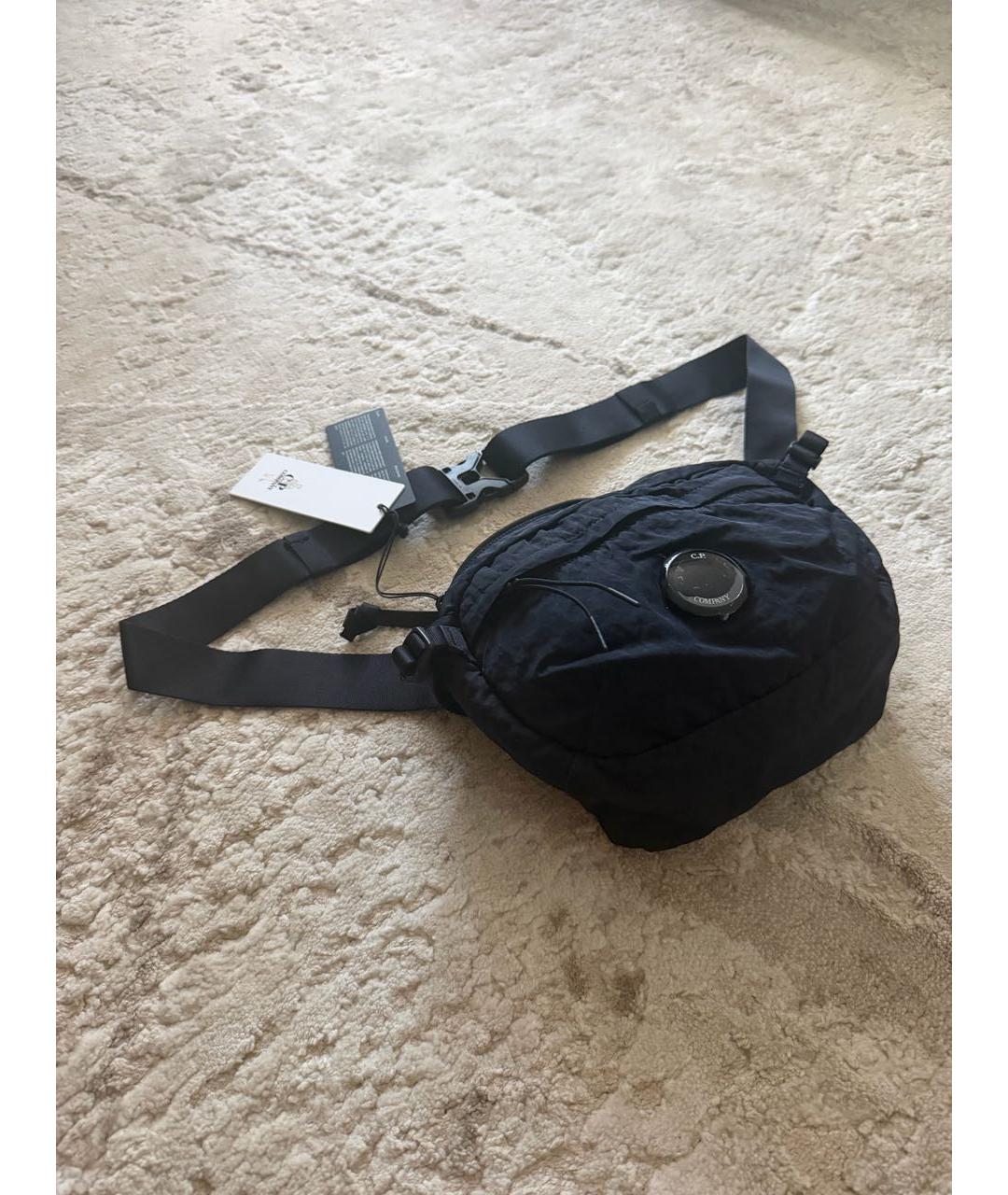 CP COMPANY Темно-синяя тканевая поясная сумка, фото 2