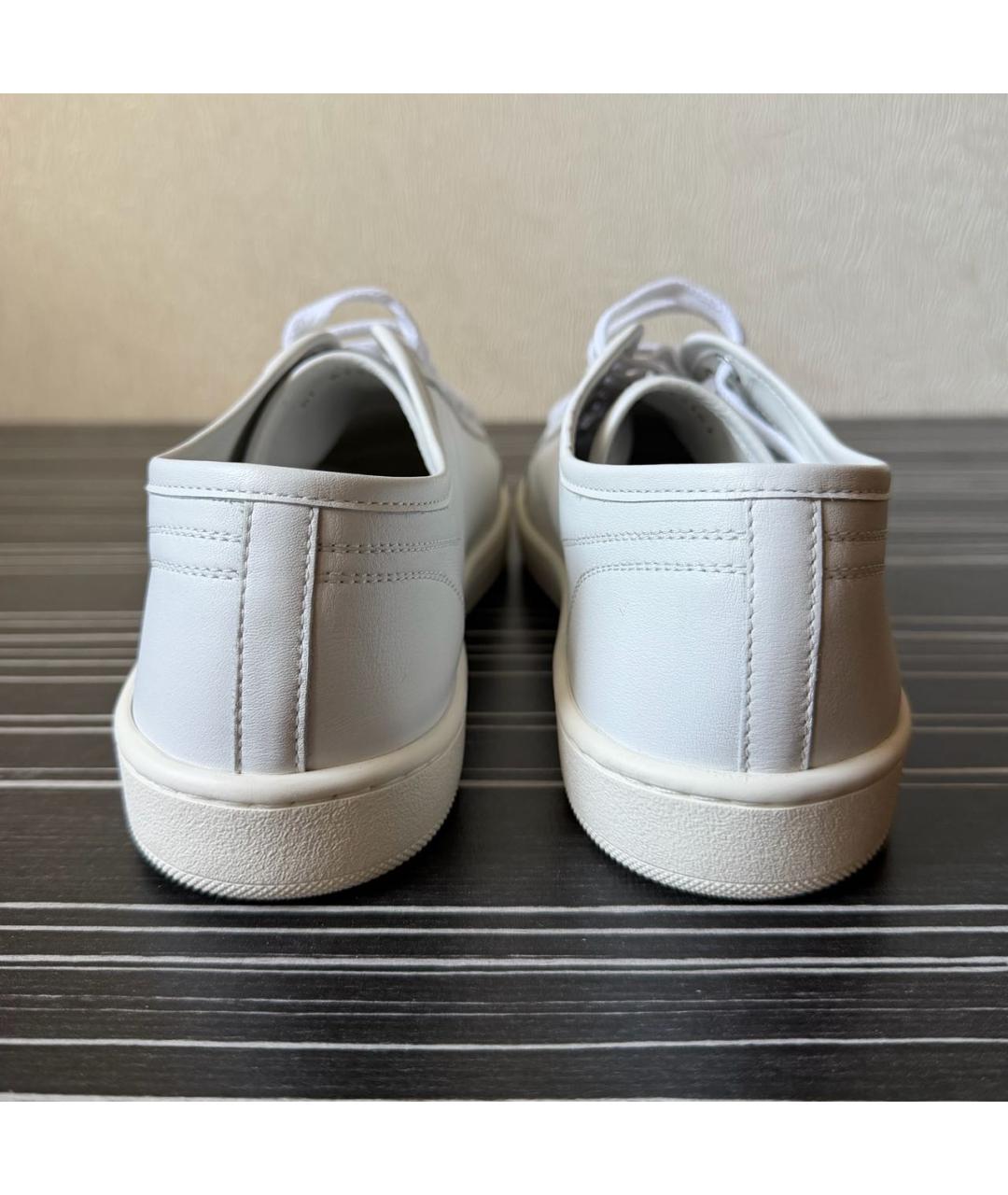 SAINT LAURENT Белые кожаные кеды, фото 3