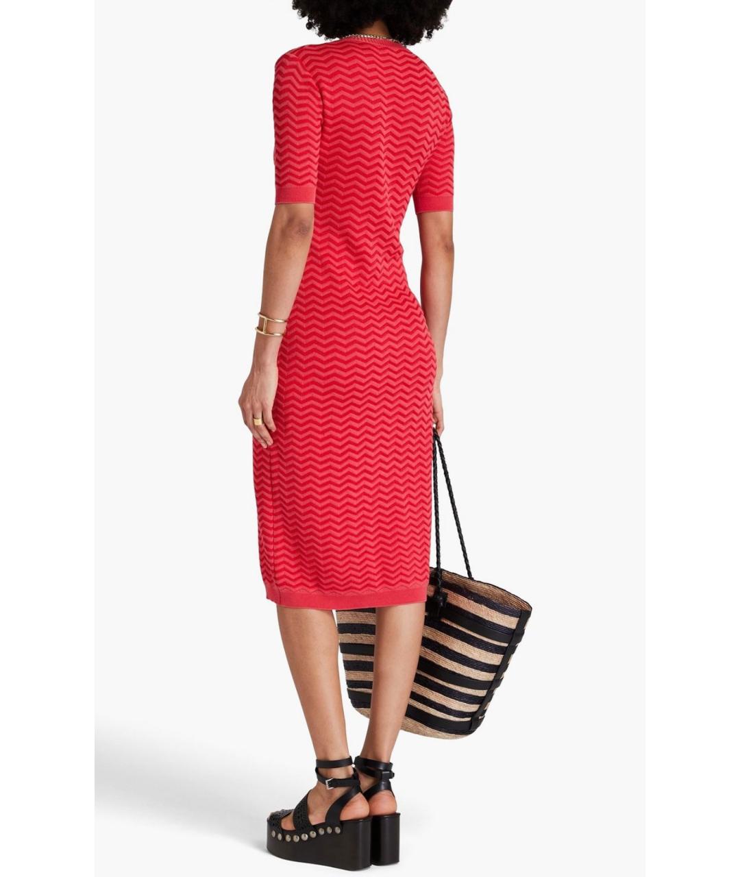 MISSONI Красное хлопковое повседневное платье, фото 3