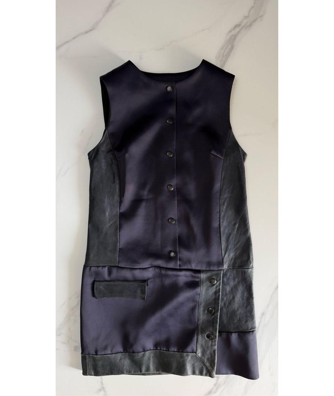 RAG & BONE Мульти кожаное повседневное платье, фото 9