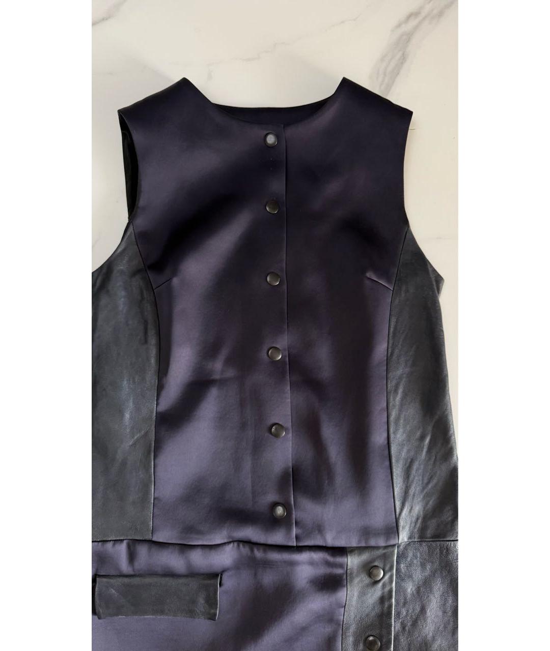 RAG & BONE Мульти кожаное повседневное платье, фото 7