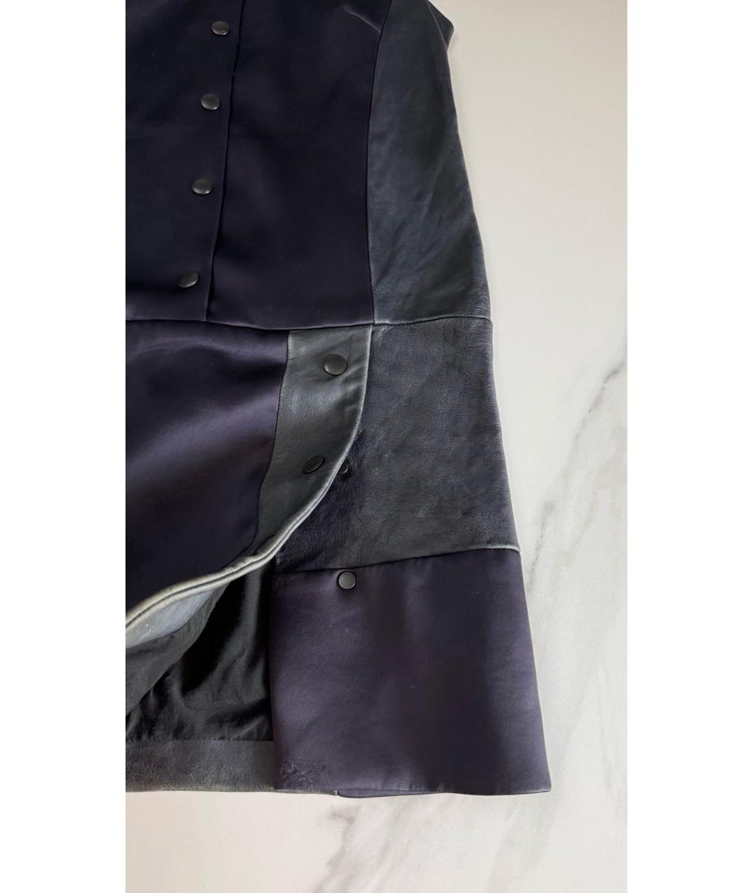RAG & BONE Мульти кожаное повседневное платье, фото 4