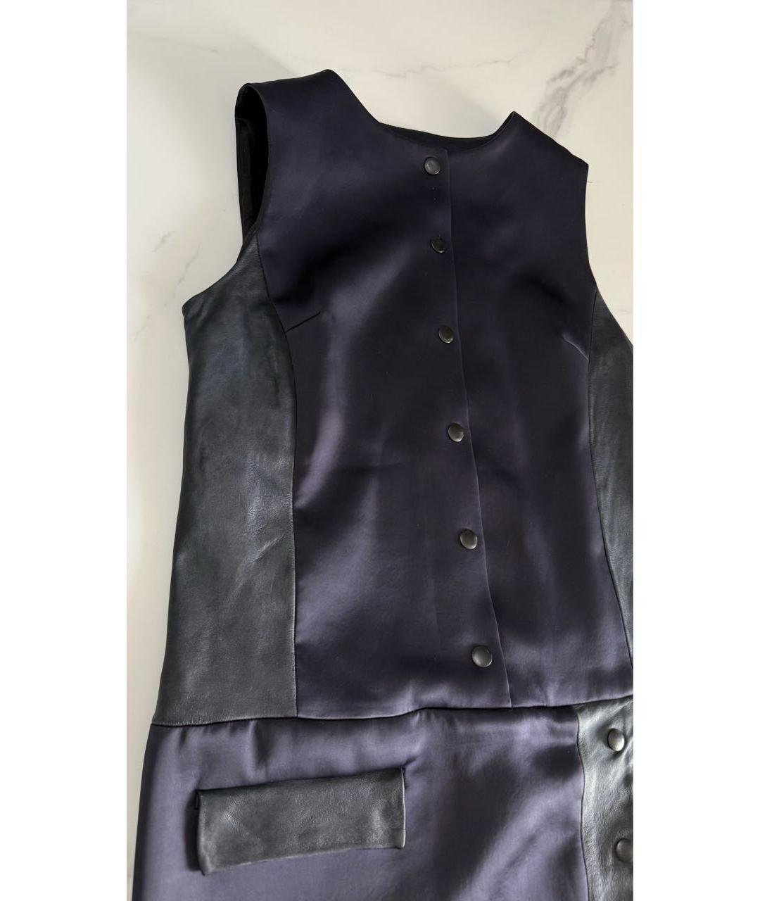 RAG & BONE Мульти кожаное повседневное платье, фото 6