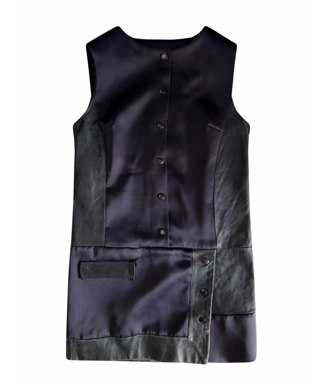 RAG & BONE Мульти кожаное повседневное платье, фото 1