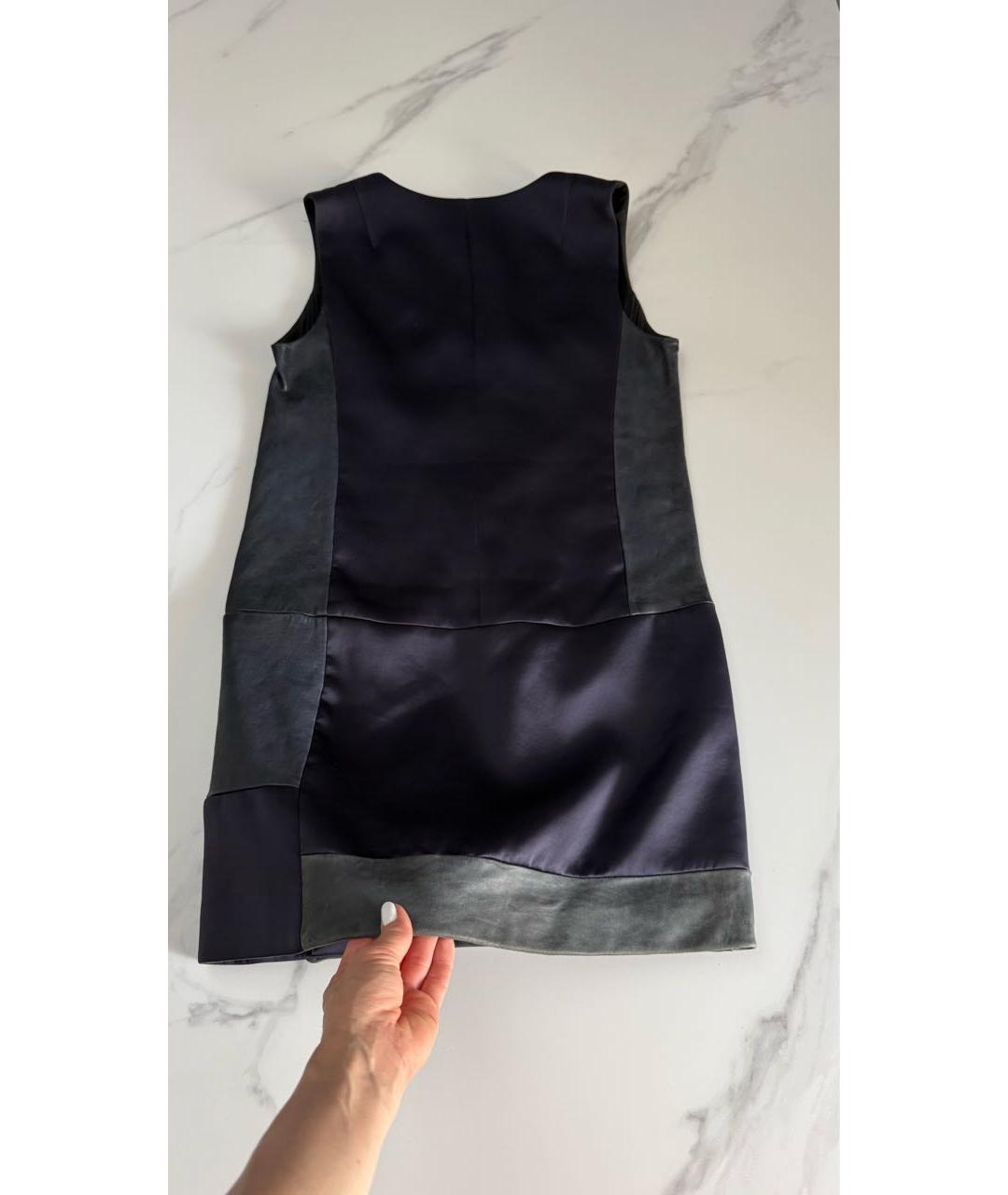 RAG & BONE Мульти кожаное повседневное платье, фото 8