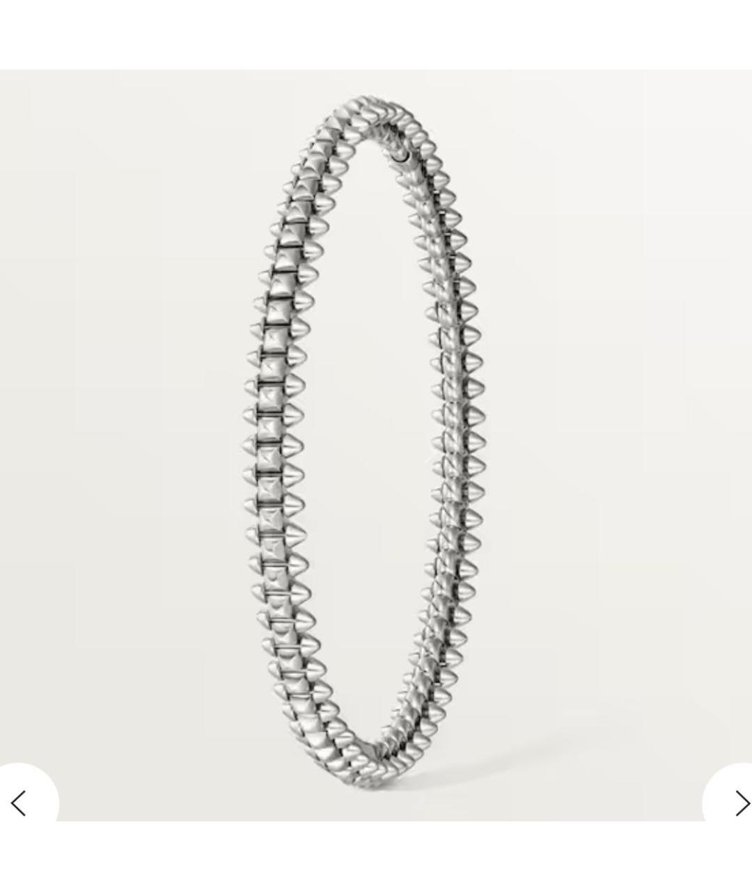 CARTIER Серебряный браслет из белого золота, фото 2