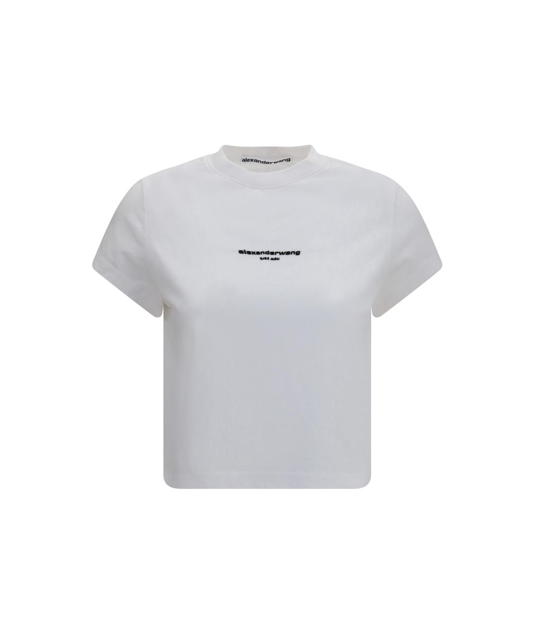 ALEXANDER WANG Белая хлопковая футболка, фото 1