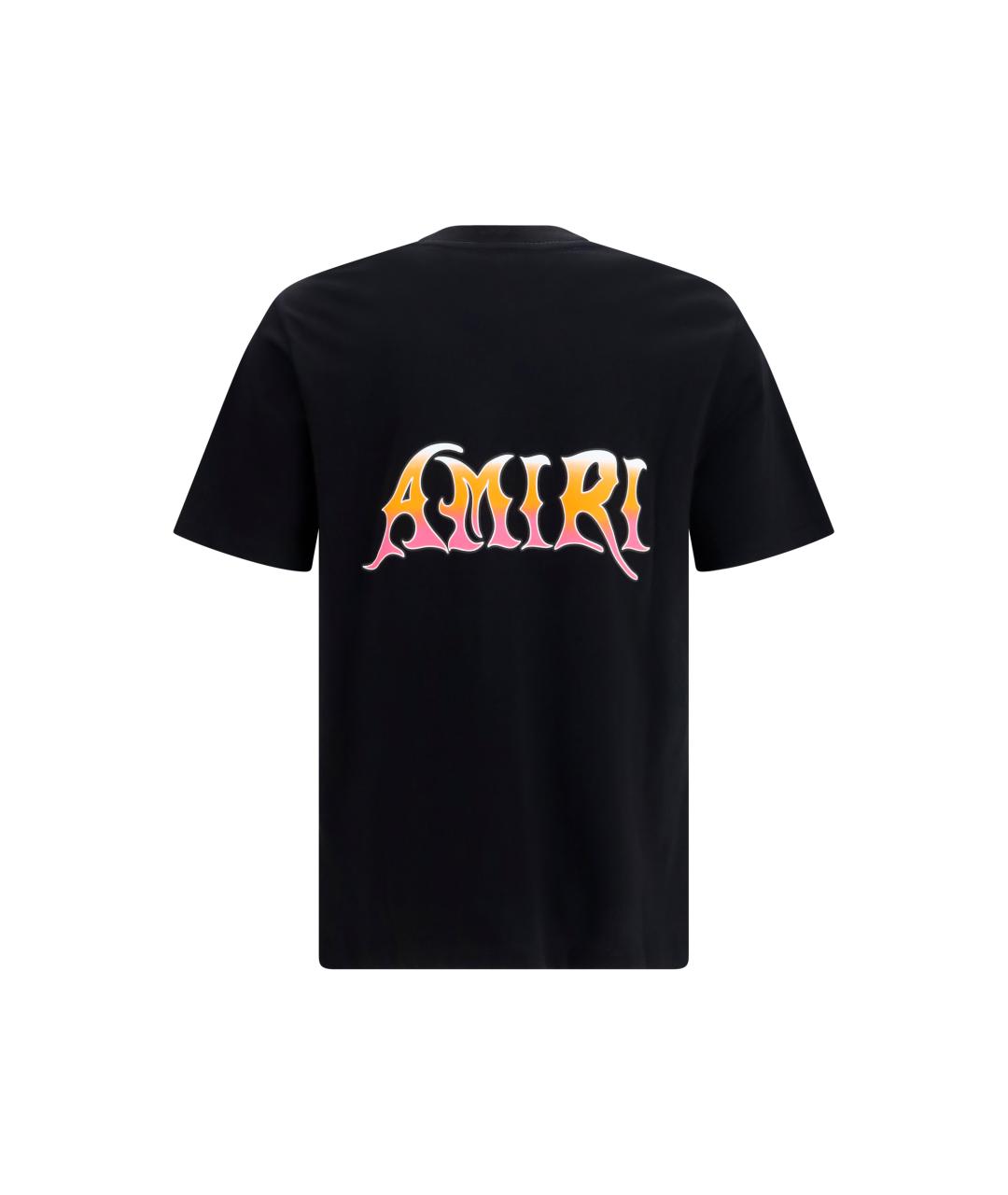 AMIRI Черная хлопковая футболка, фото 2