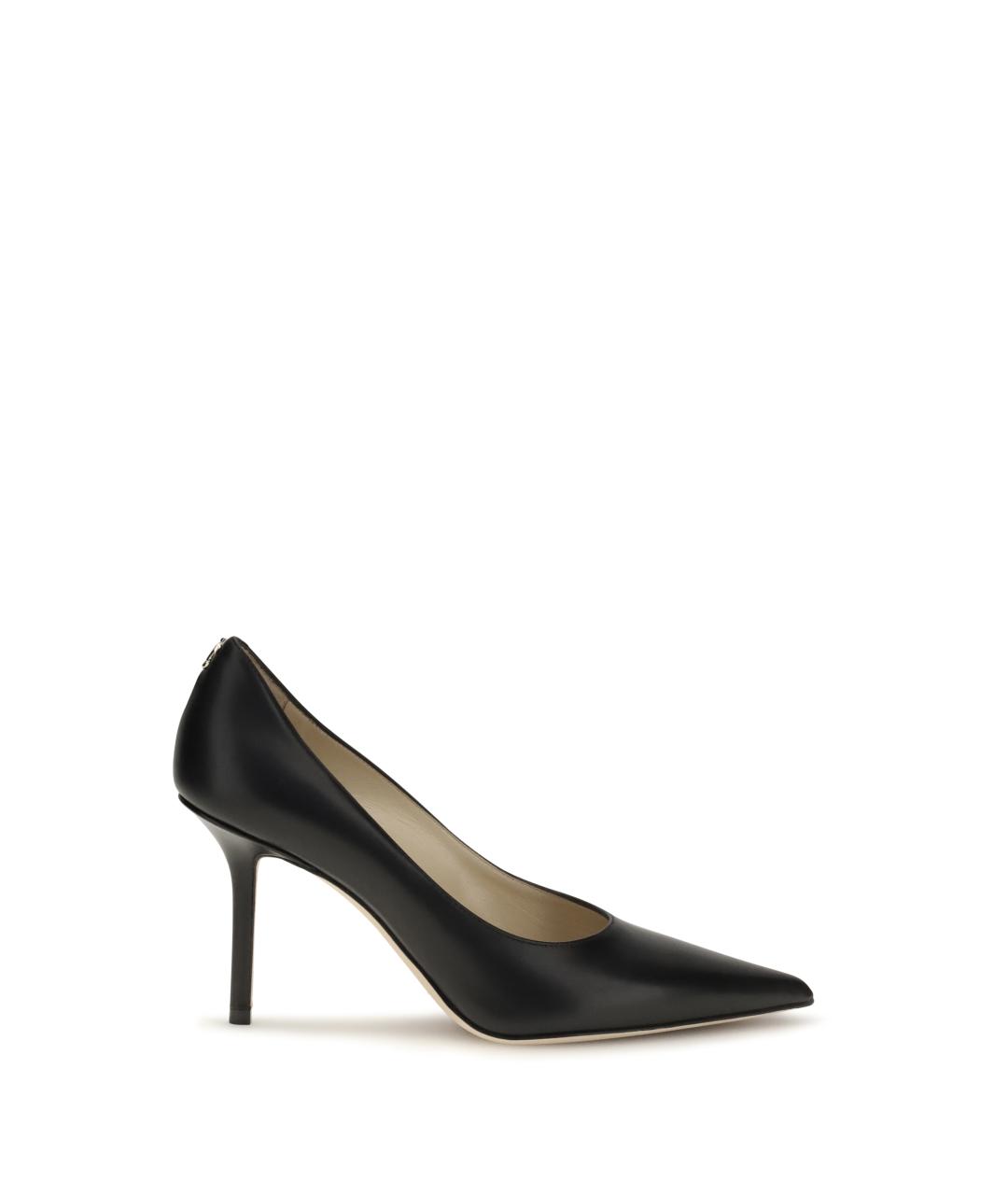 JIMMY CHOO Черные кожаные туфли, фото 1