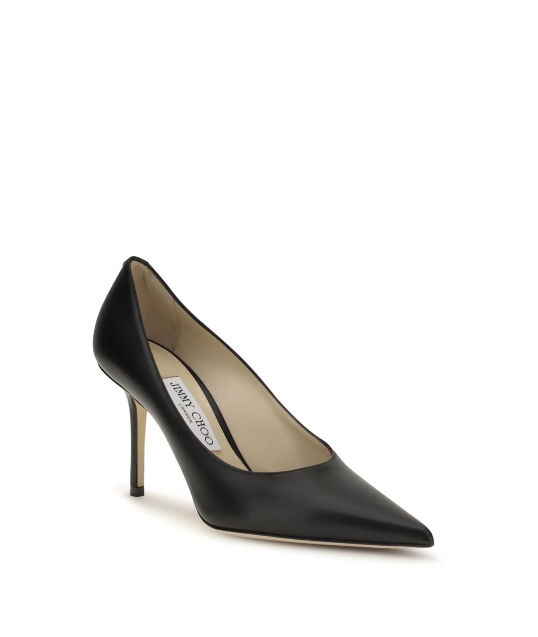 JIMMY CHOO Черные кожаные туфли, фото 2