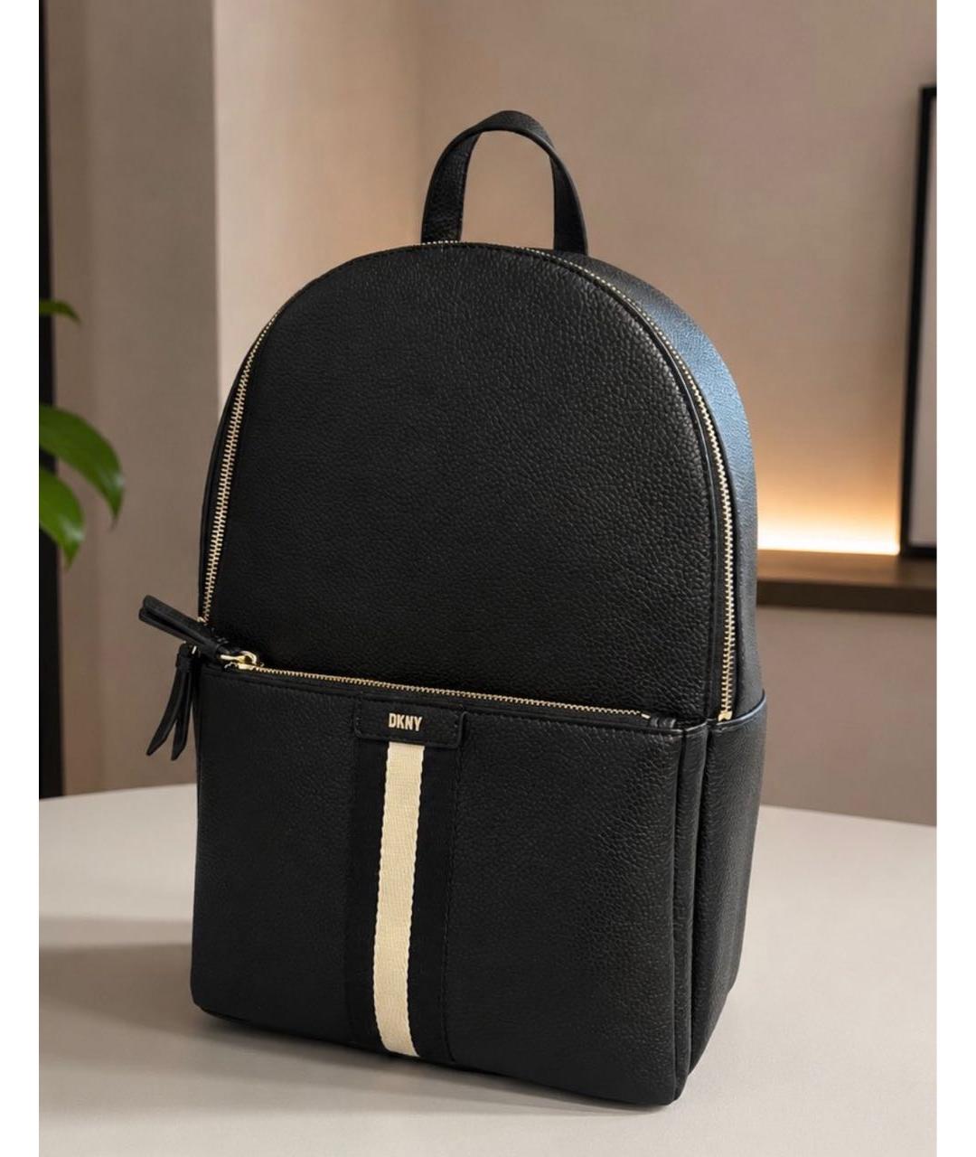 DKNY Черный рюкзак из искусственной кожи, фото 2