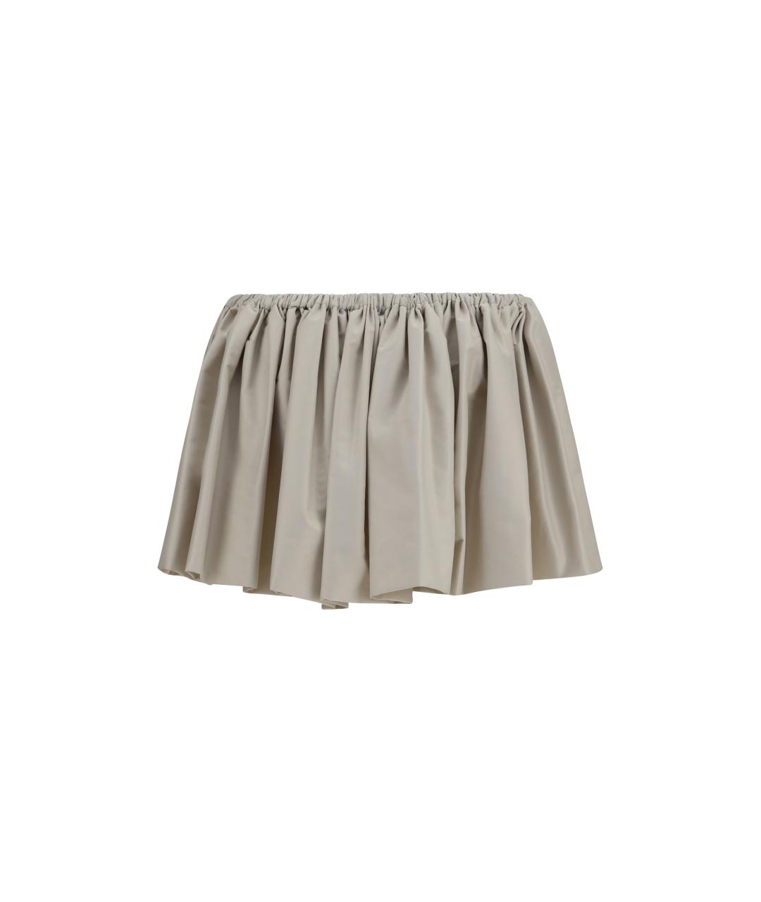 MIU MIU Синтетическая юбка мини, фото 2
