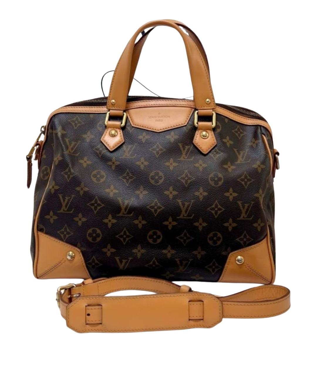 LOUIS VUITTON Коричневая сумка с короткими ручками, фото 1
