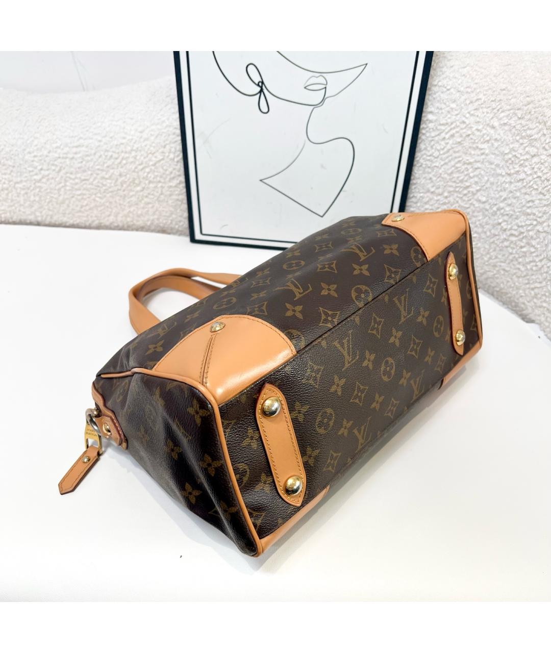 LOUIS VUITTON Коричневая сумка с короткими ручками, фото 3