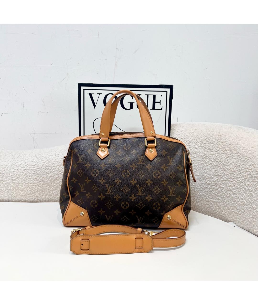 LOUIS VUITTON Коричневая сумка с короткими ручками, фото 2