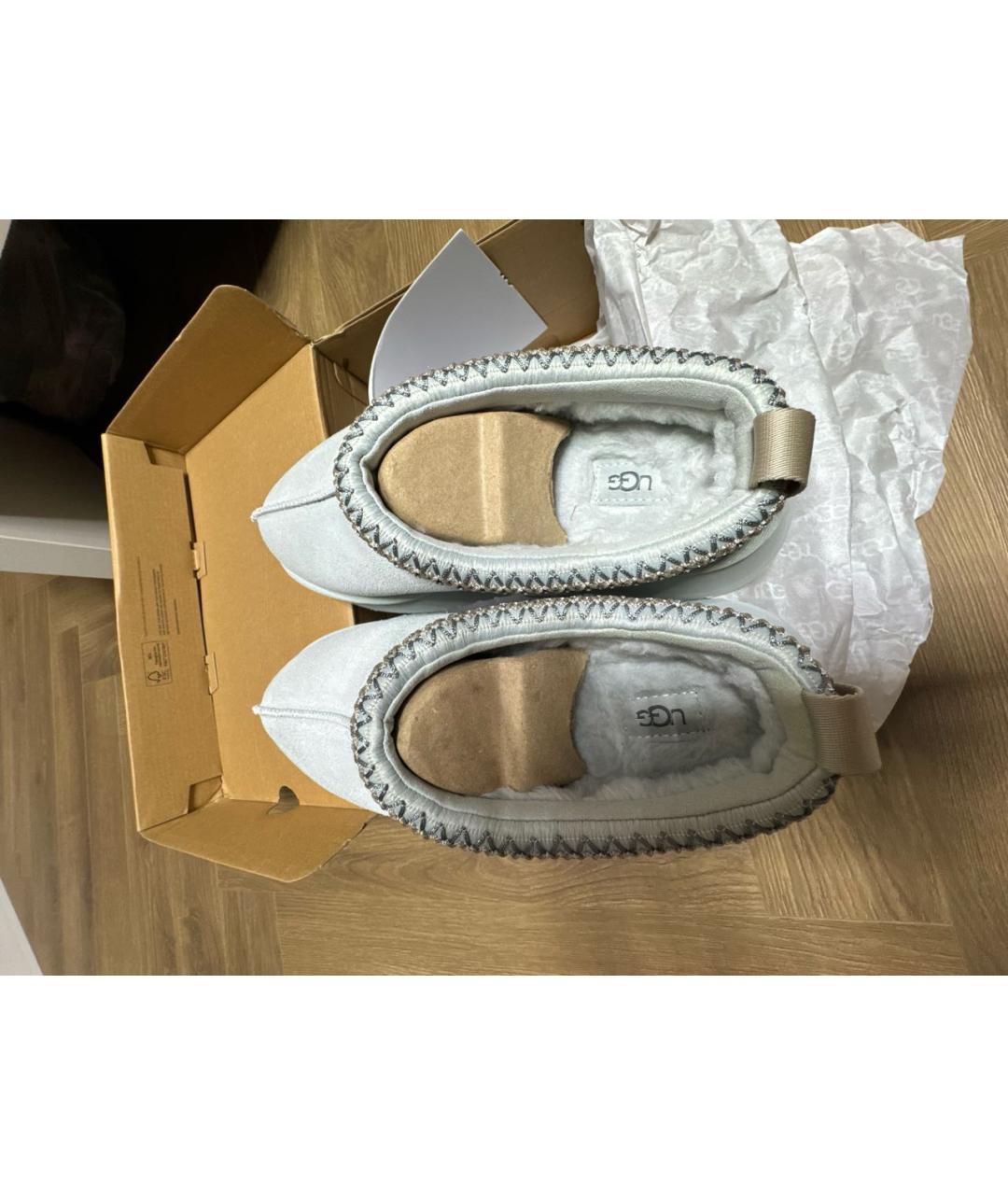 UGG AUSTRALIA Голубые замшевые сабо, фото 3