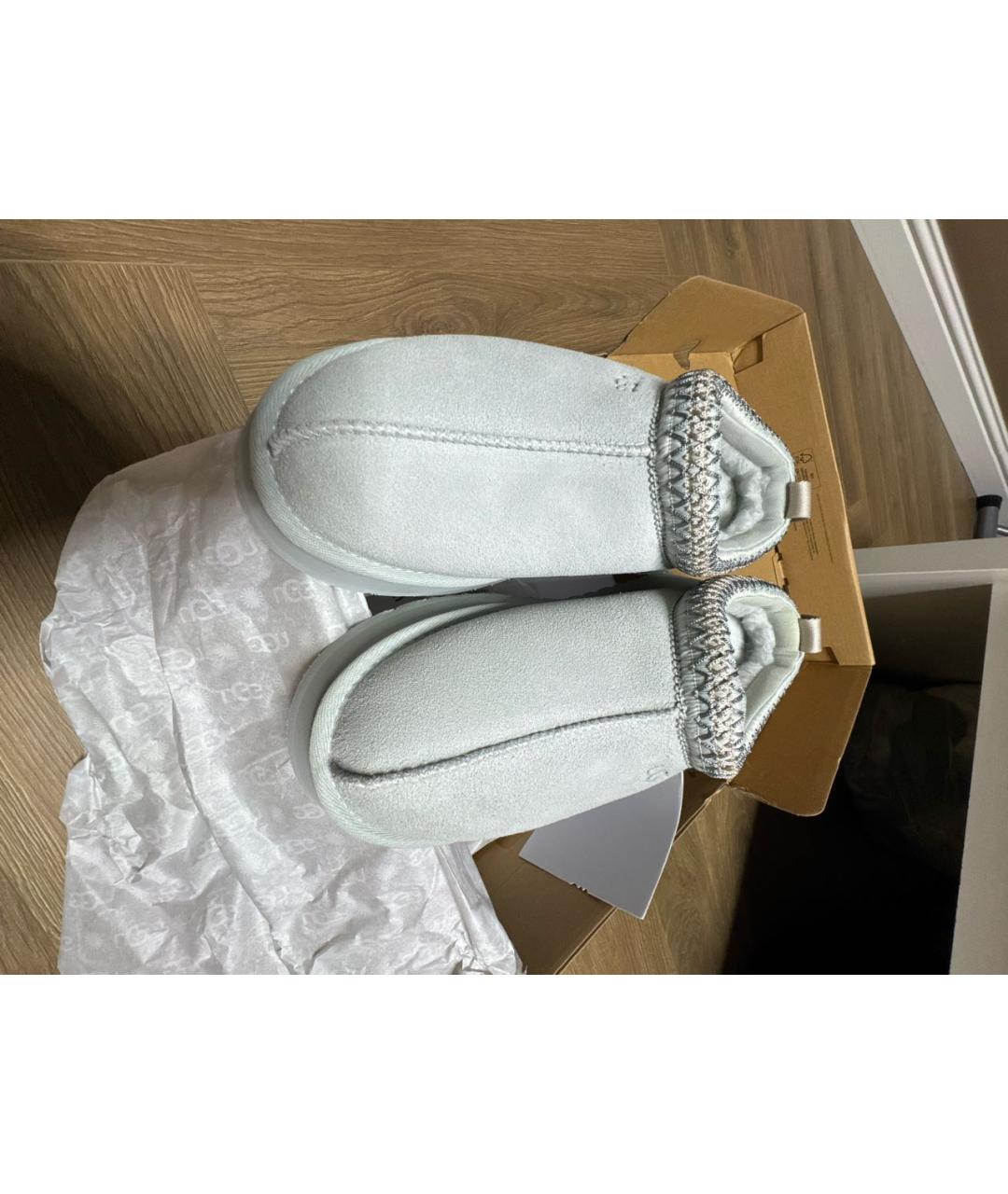 UGG AUSTRALIA Голубые замшевые сабо, фото 2