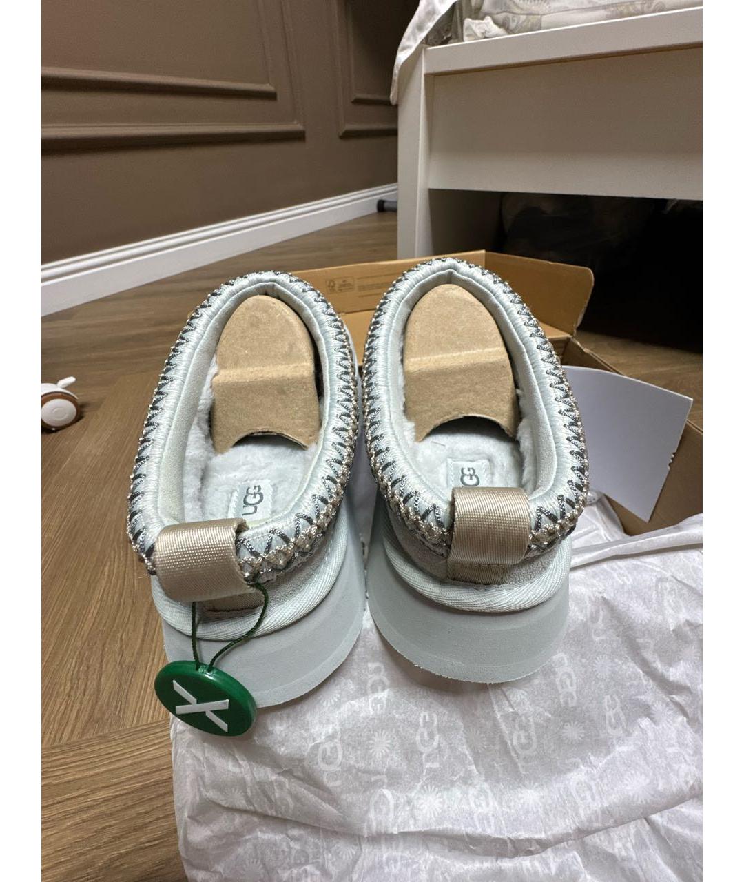 UGG AUSTRALIA Голубые замшевые сабо, фото 4