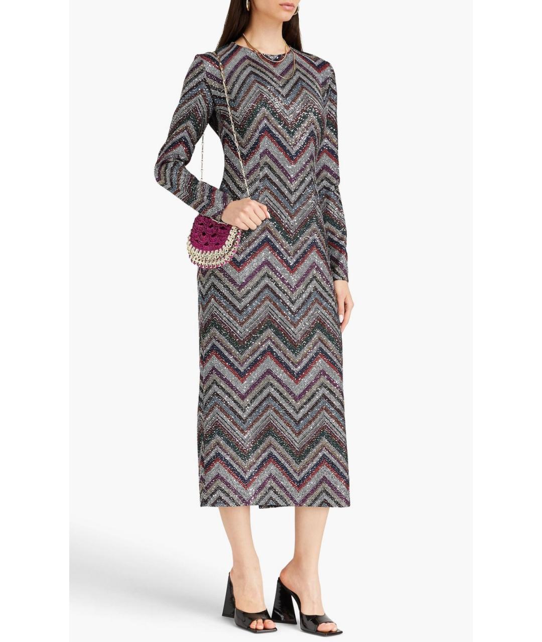 MISSONI Мульти вискозное коктейльное платье, фото 2