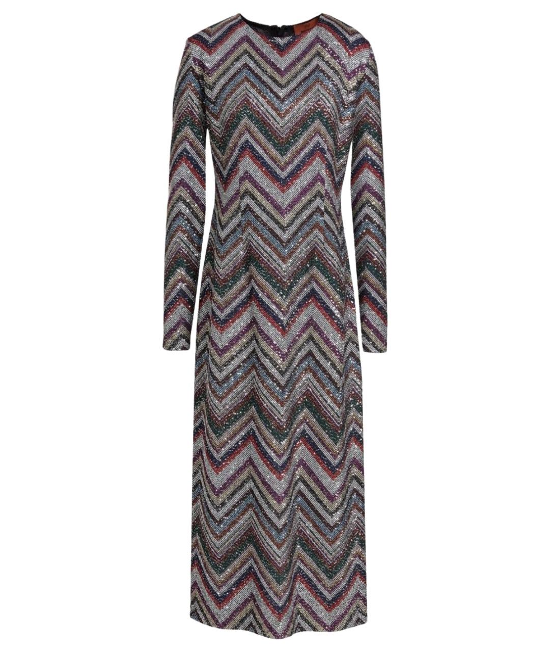 MISSONI Мульти вискозное коктейльное платье, фото 1