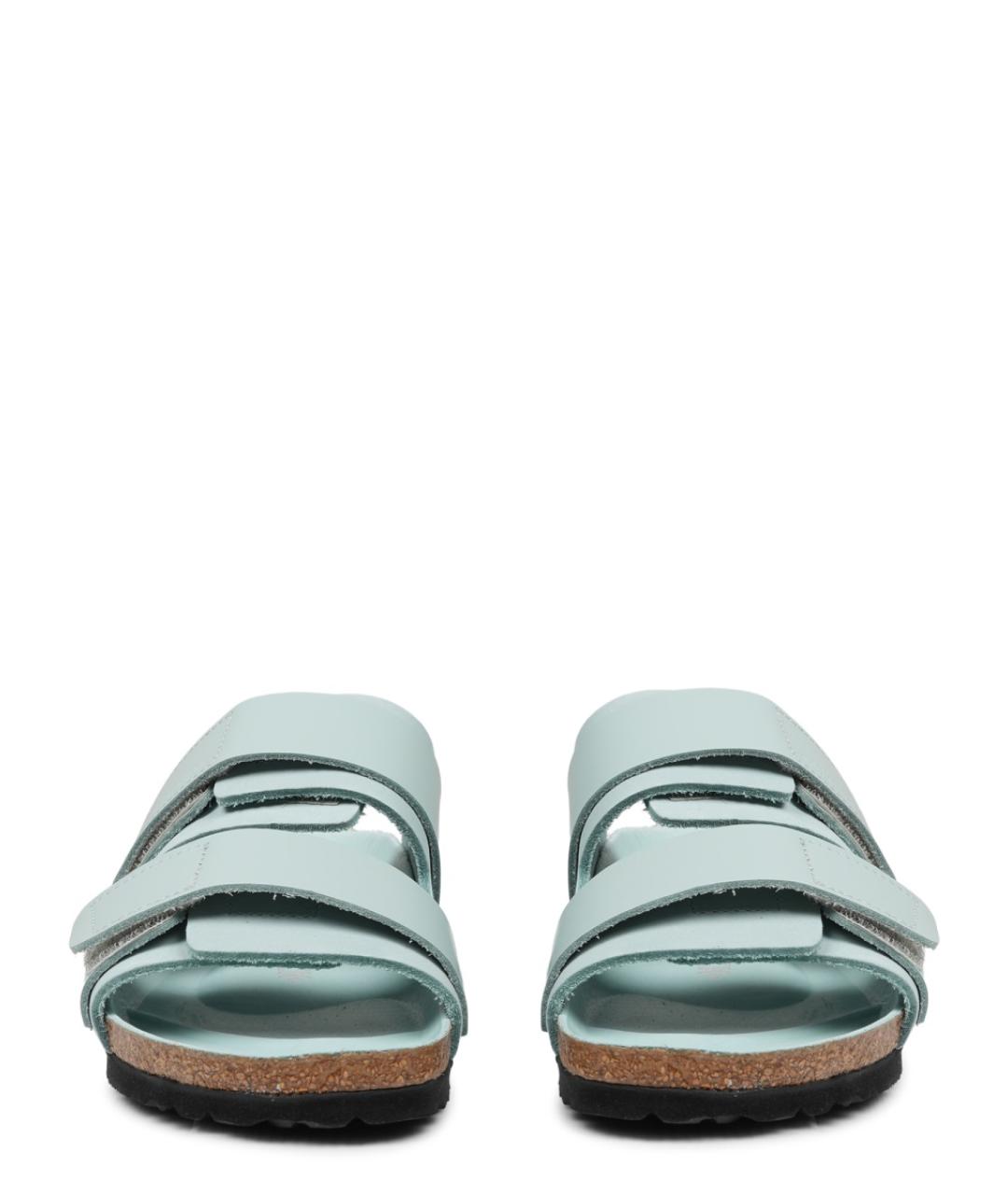 BIRKENSTOCK Зеленые кожаные сандалии, фото 3