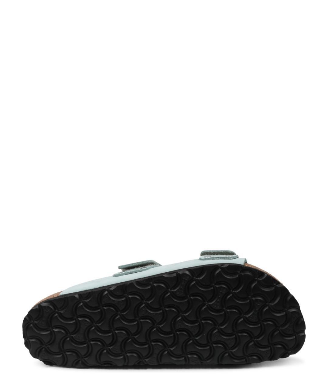 BIRKENSTOCK Зеленые кожаные сандалии, фото 6