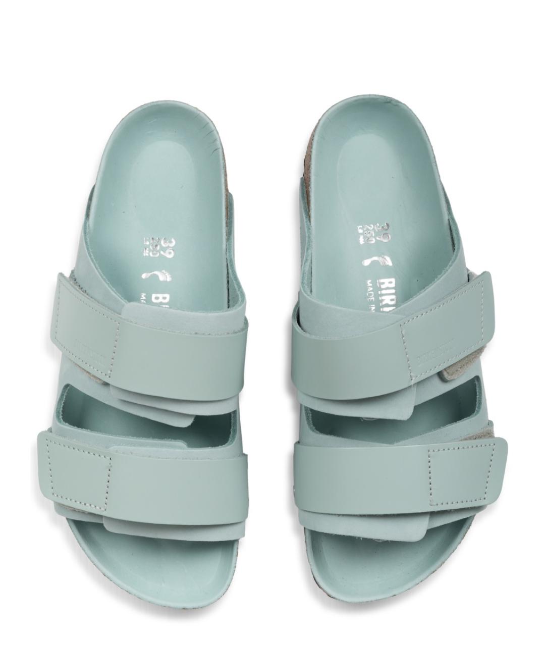 BIRKENSTOCK Зеленые кожаные сандалии, фото 5
