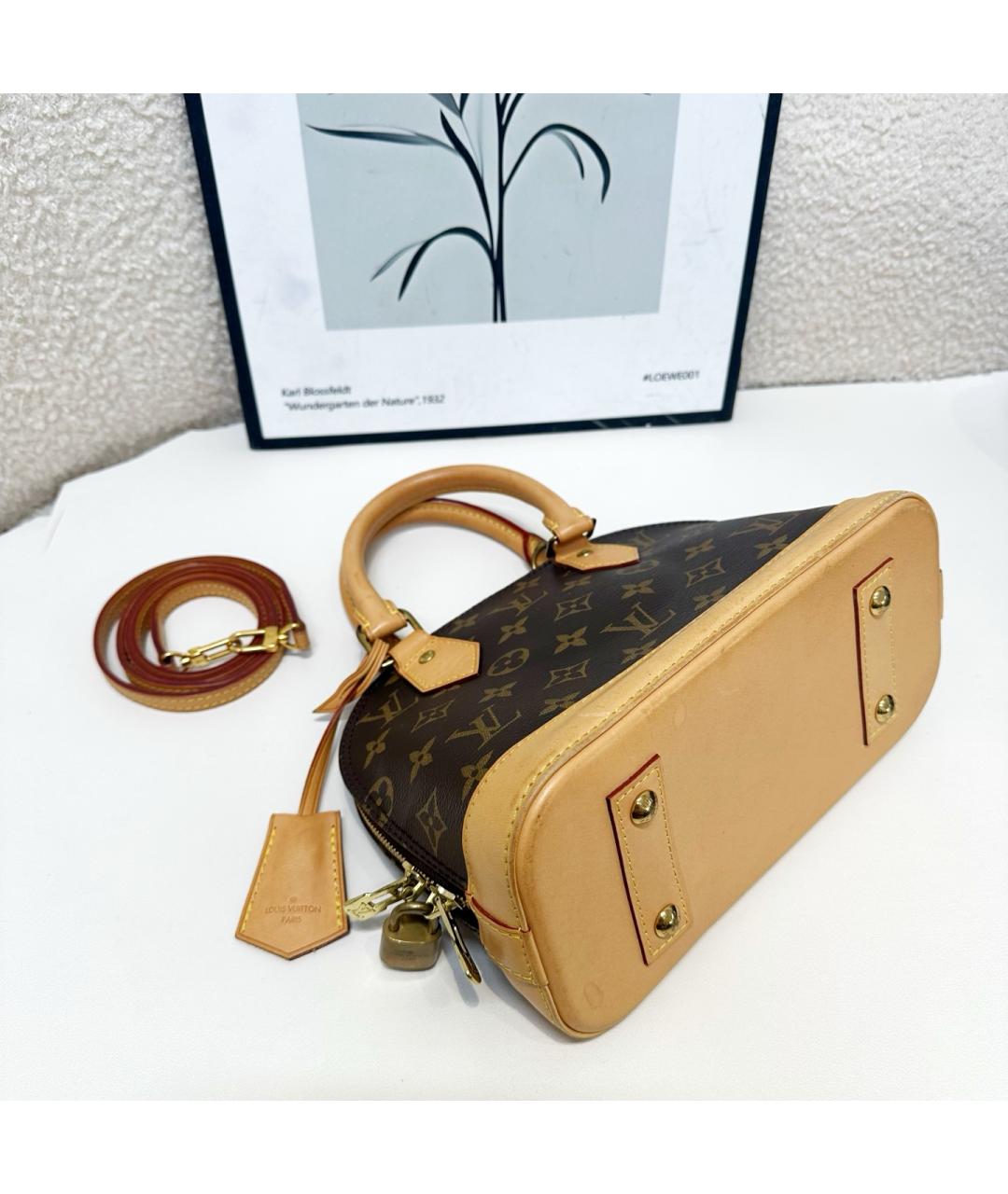LOUIS VUITTON Коричневая сумка с короткими ручками, фото 4