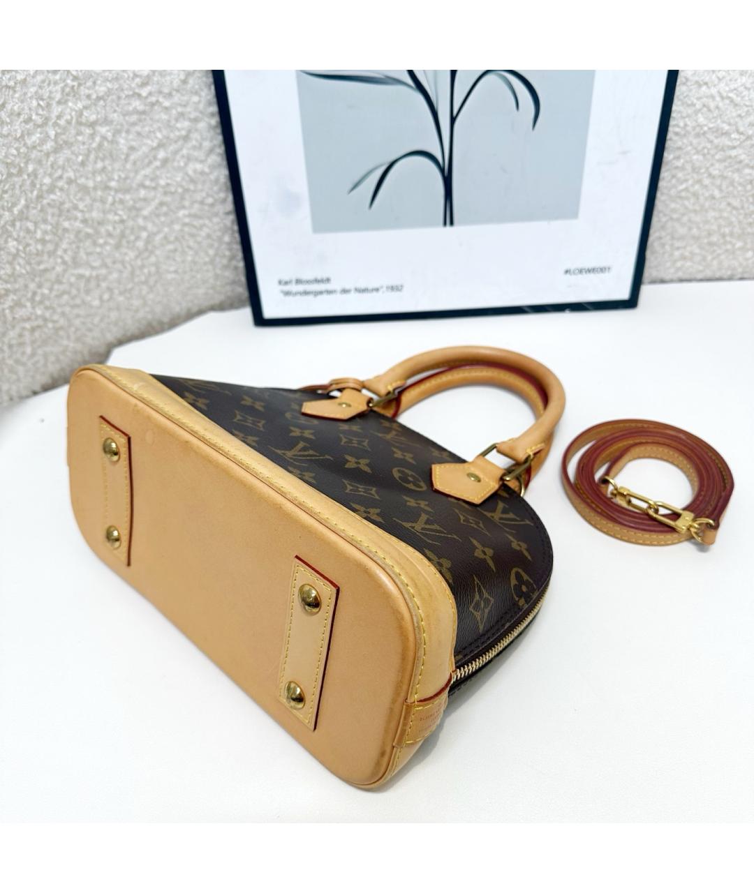 LOUIS VUITTON Коричневая сумка с короткими ручками, фото 5