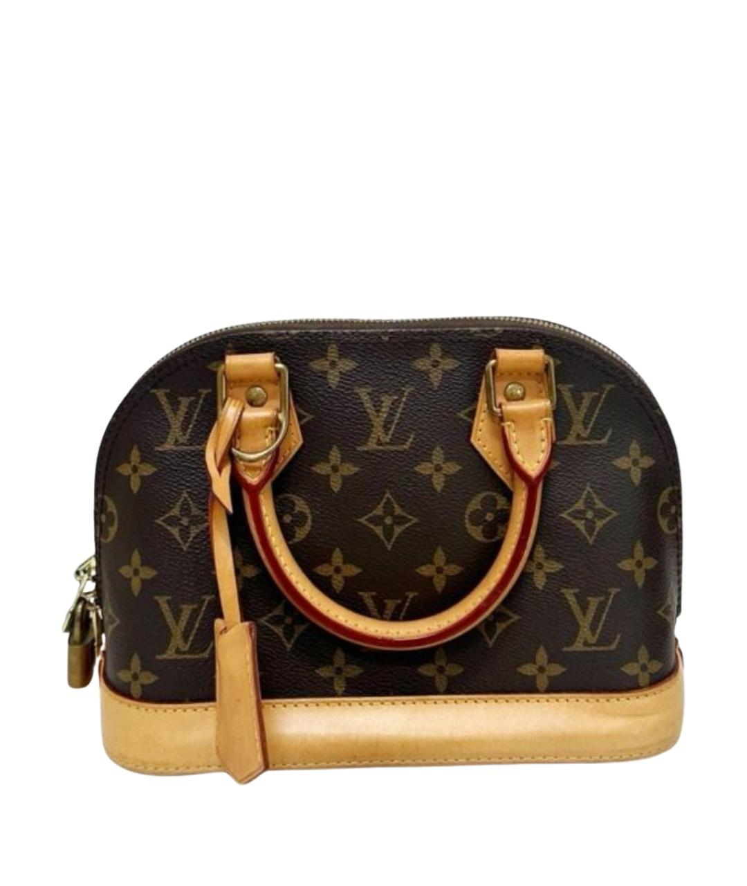 LOUIS VUITTON Коричневая сумка с короткими ручками, фото 1
