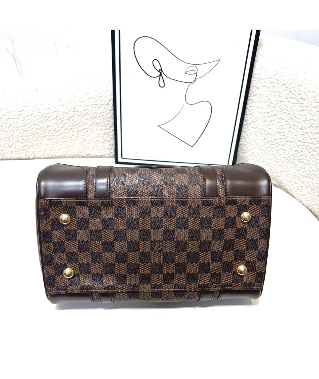 LOUIS VUITTON Коричневая сумка с короткими ручками, фото 3