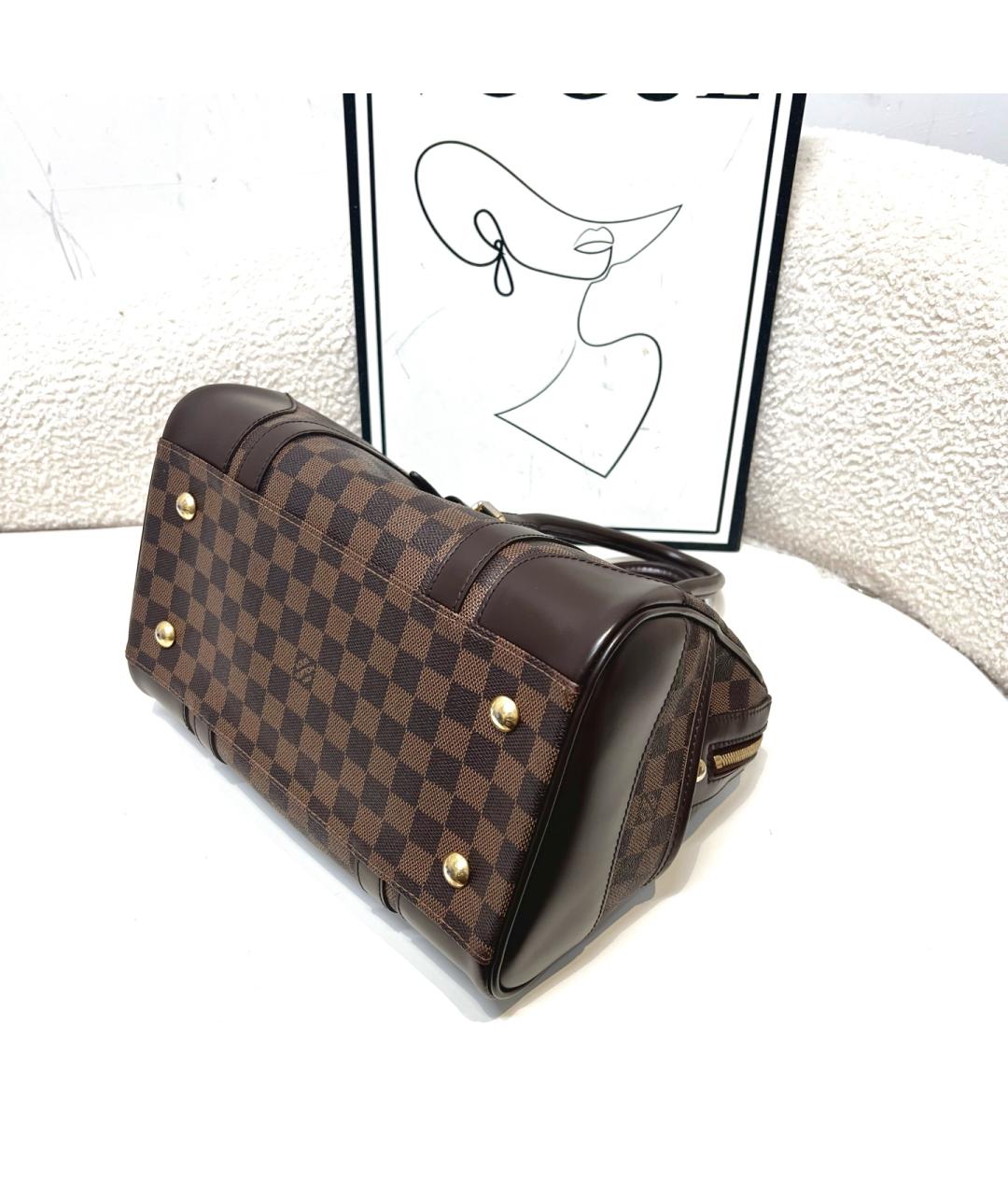 LOUIS VUITTON Коричневая сумка с короткими ручками, фото 5