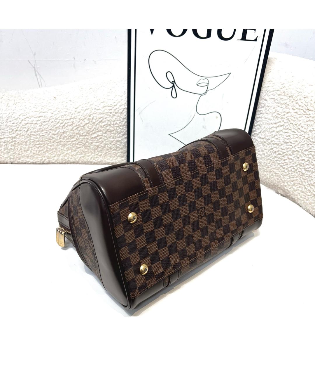 LOUIS VUITTON Коричневая сумка с короткими ручками, фото 4