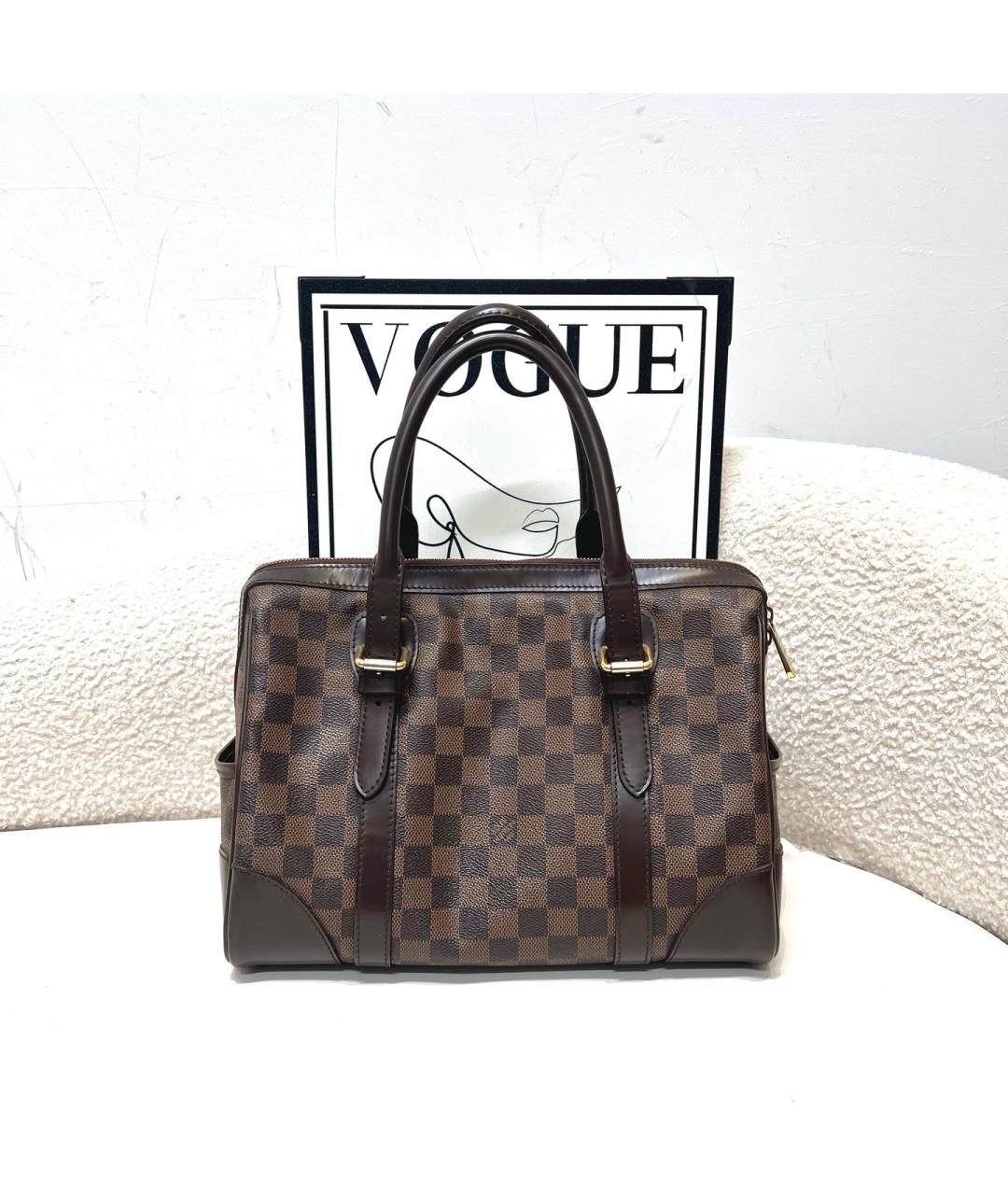 LOUIS VUITTON Коричневая сумка с короткими ручками, фото 2