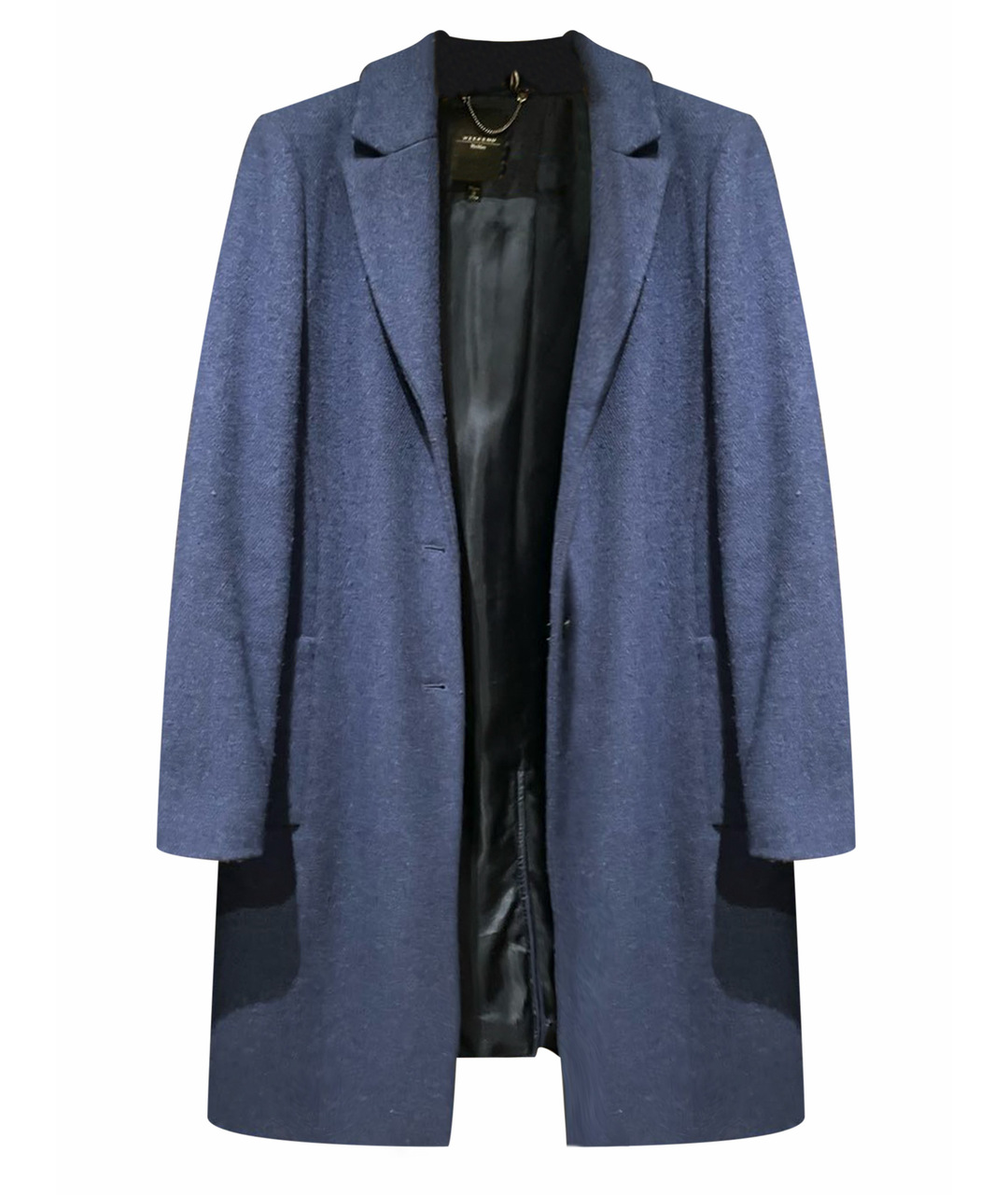 WEEKEND MAX MARA Синее шерстяное пальто, фото 1