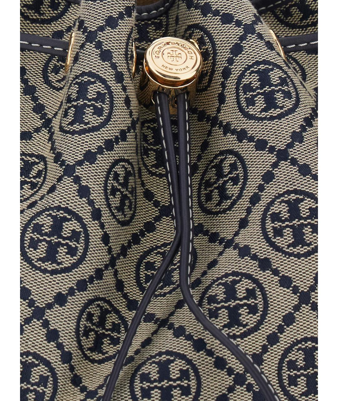 TORY BURCH Синяя хлопковая сумка тоут, фото 3