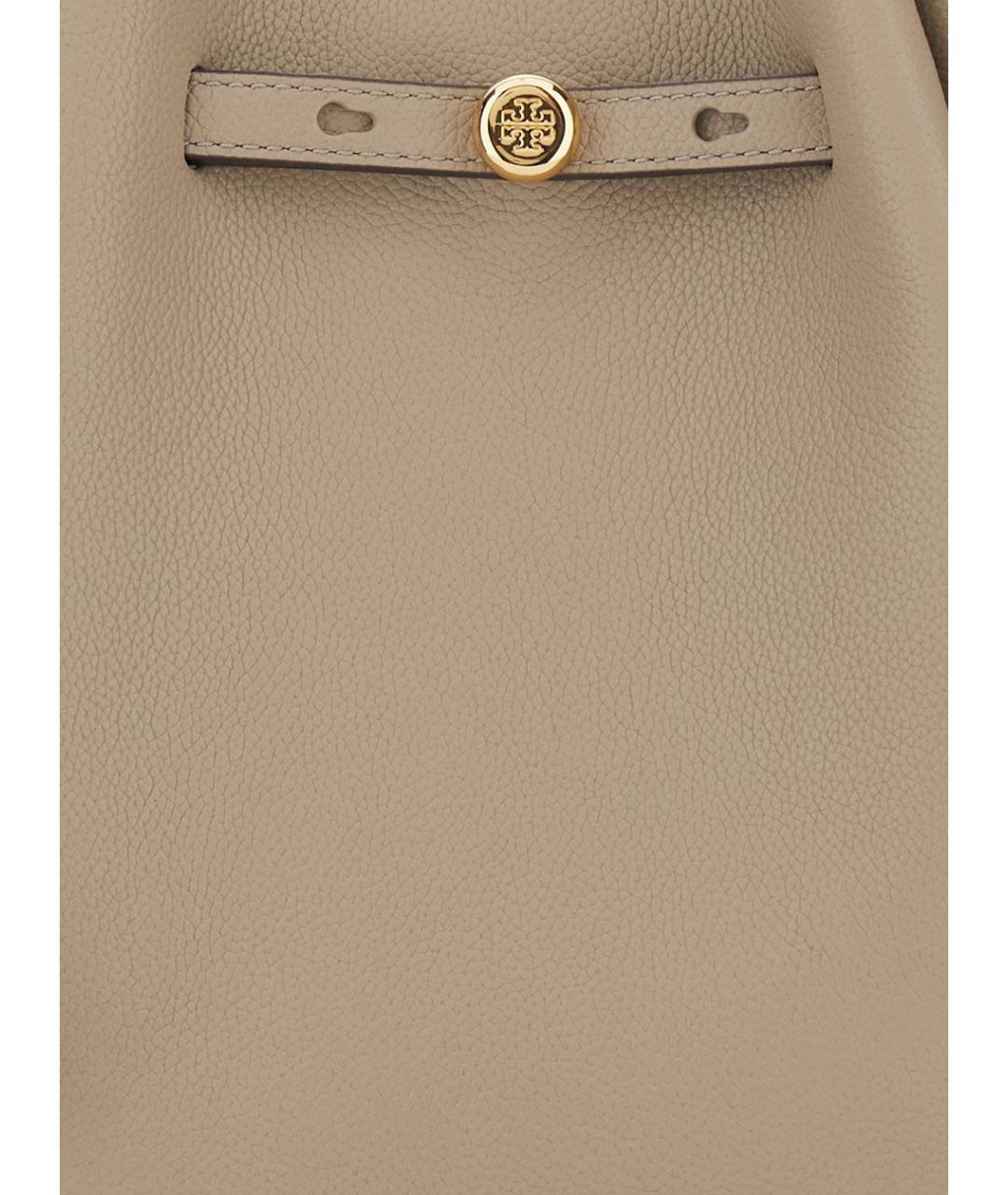 TORY BURCH Белая кожаная сумка тоут, фото 3