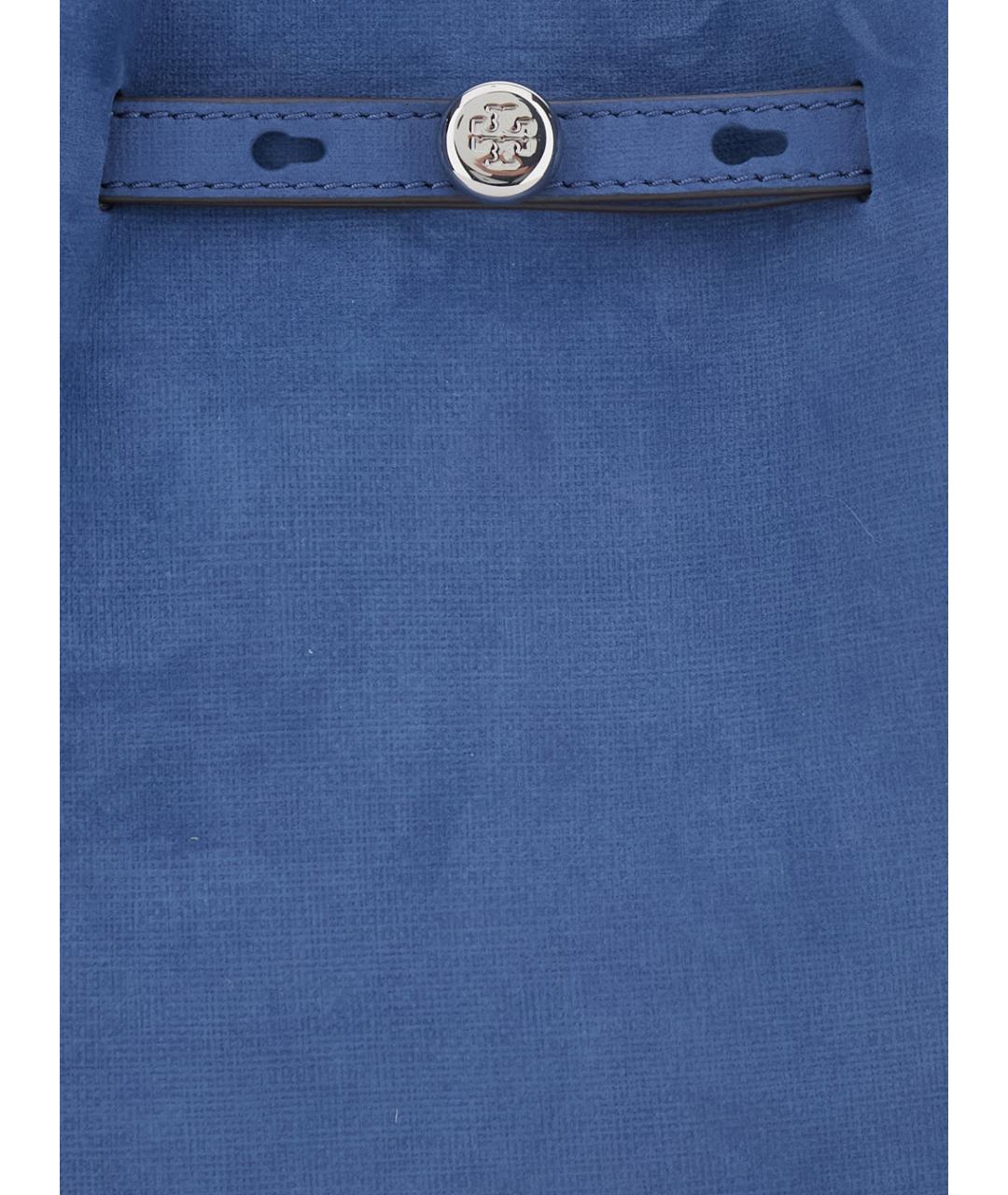TORY BURCH Синяя кожаная сумка через плечо, фото 3