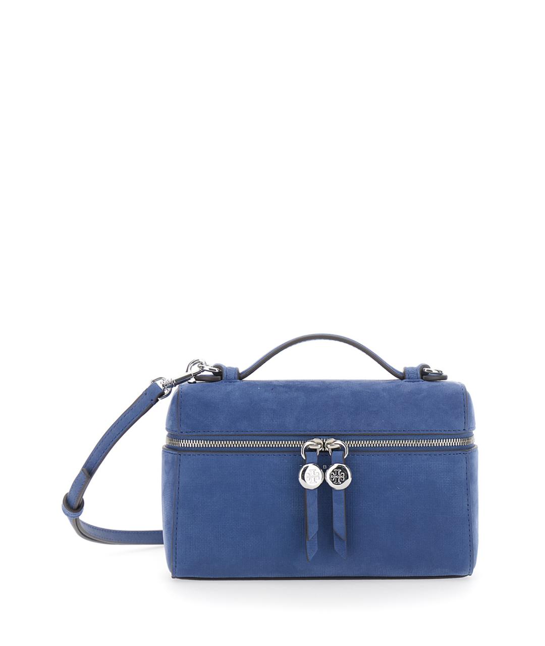 TORY BURCH Синяя кожаная сумка через плечо, фото 1