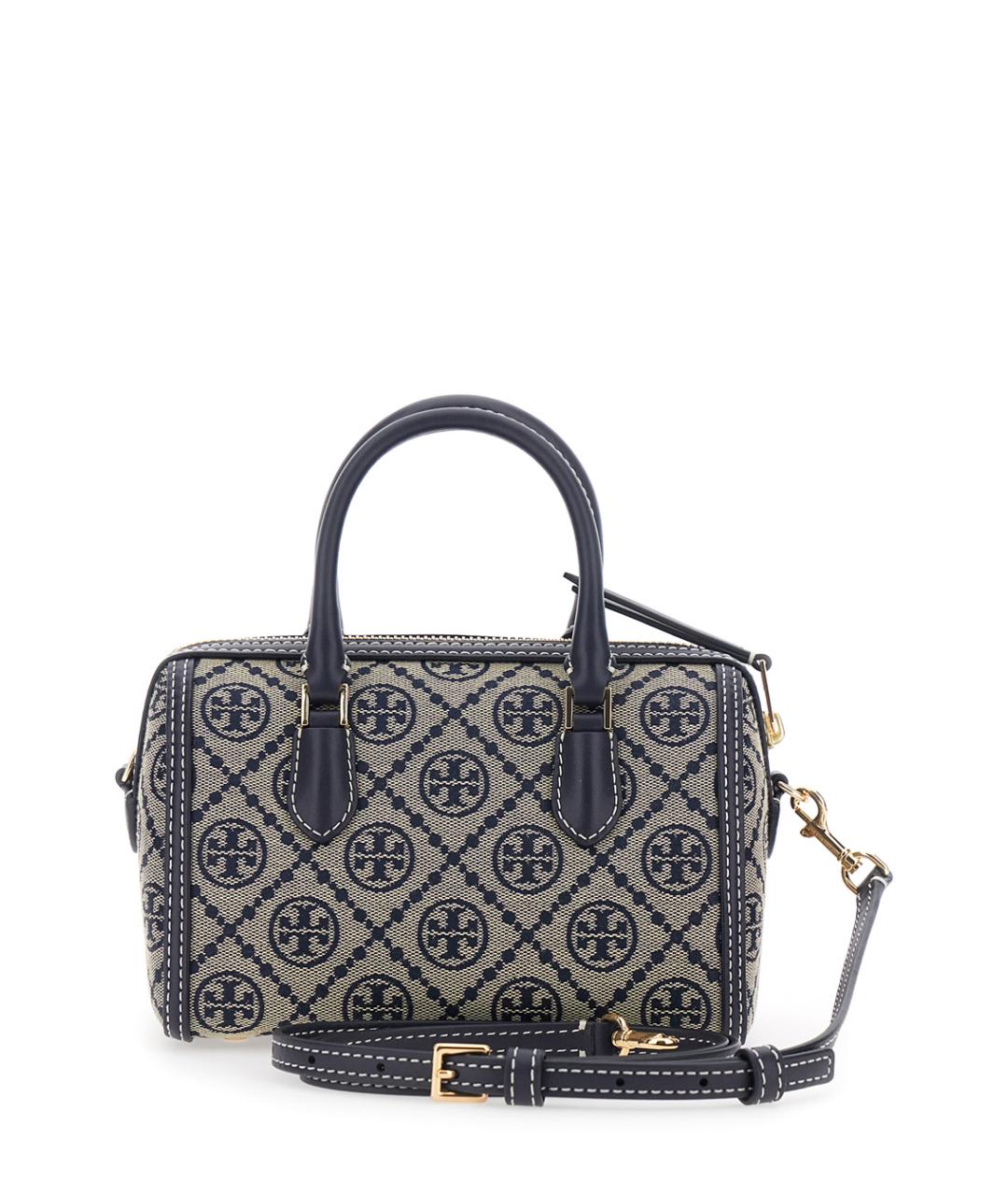 TORY BURCH Синяя хлопковая сумка через плечо, фото 2