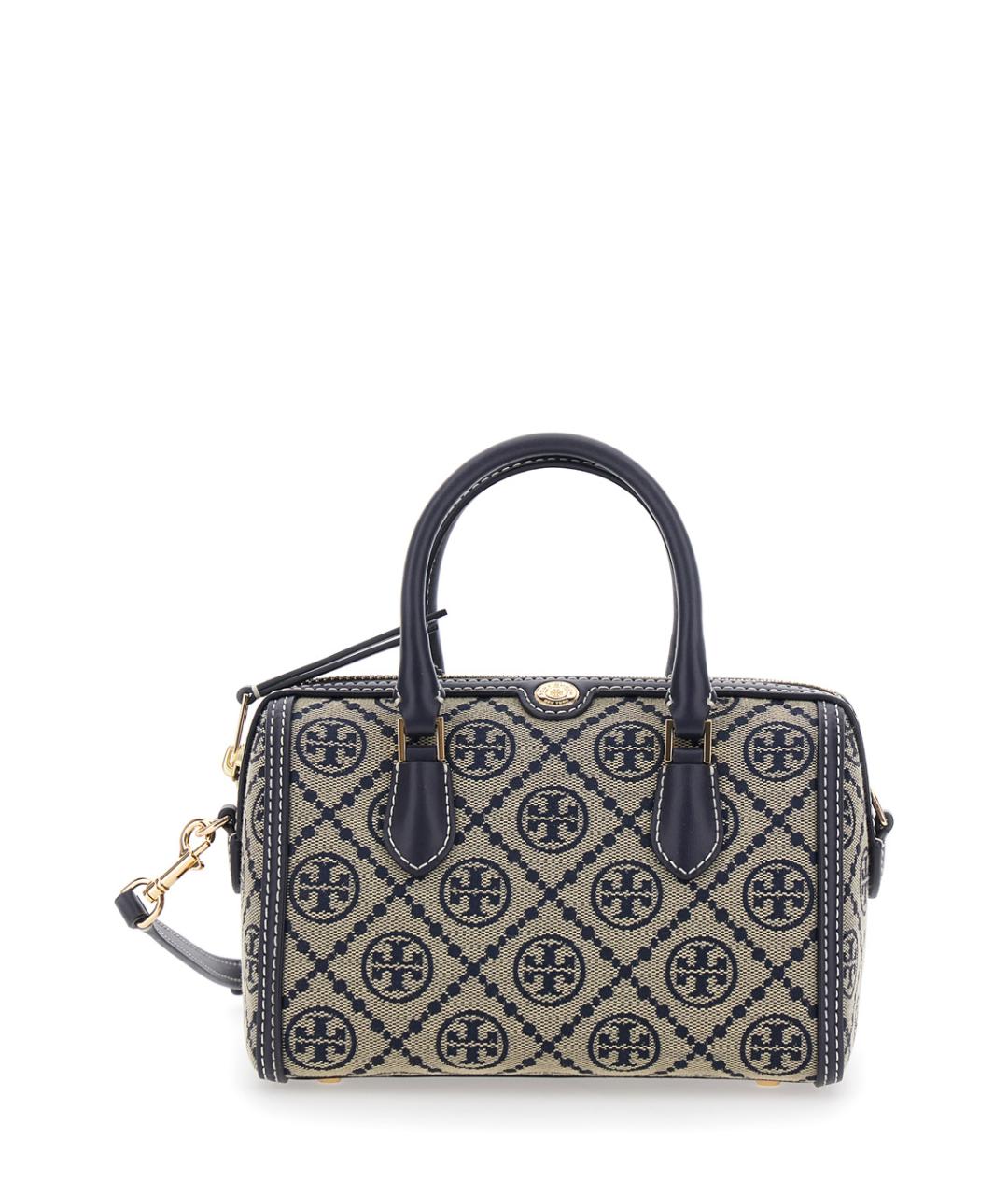 TORY BURCH Синяя хлопковая сумка через плечо, фото 1