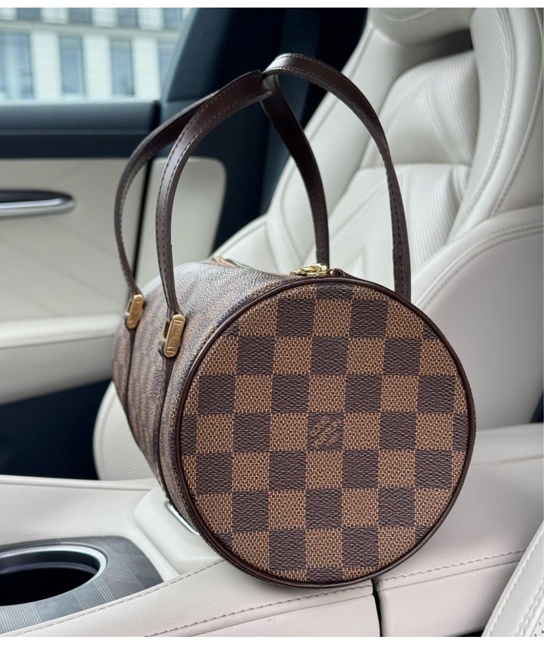 LOUIS VUITTON Коричневая сумка с короткими ручками, фото 2