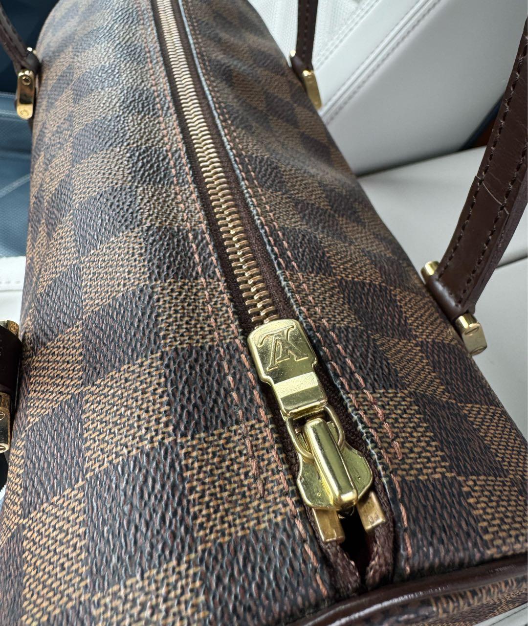 LOUIS VUITTON Коричневая сумка с короткими ручками, фото 7